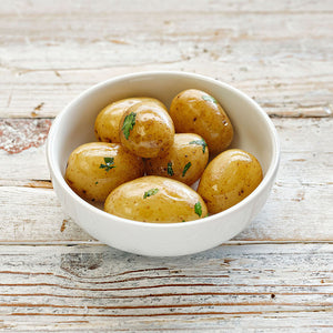 Steamed Baby Potatoes with Parsley & Olive Oil